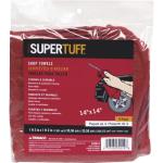 4 PACK BAG SUPERTUFF™ RED MECHANIC SHOP TOWELS 14" X 14"